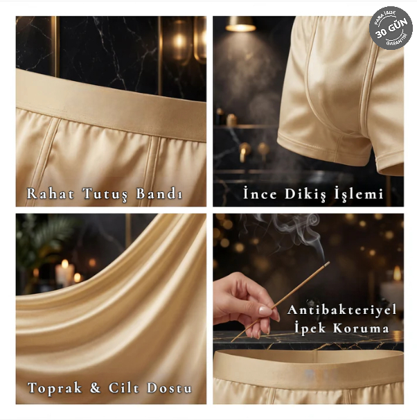 Premium İpek Boxer Şort | Tüm Gün Konfor